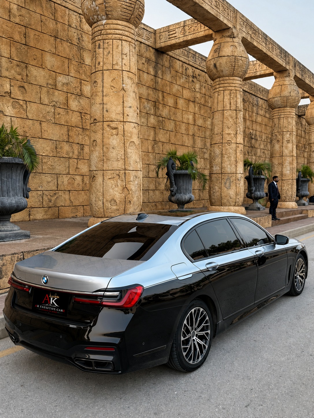 Executive car ready for a business journey